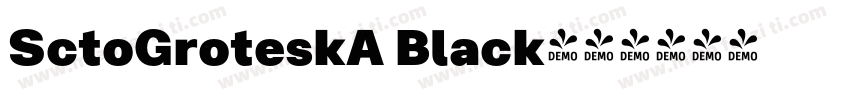 SctoGroteskA Black字体转换